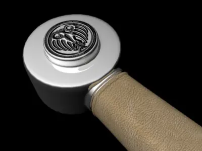 Simple Sword Set Low-poly 3D model