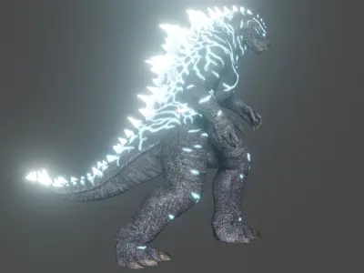 Godzilla Energized Low-poly 3D model