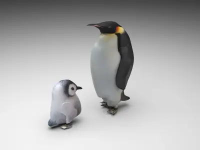 Penguins 3D model