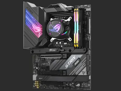 Full Detailed Computer Tower Case Collection 3D model