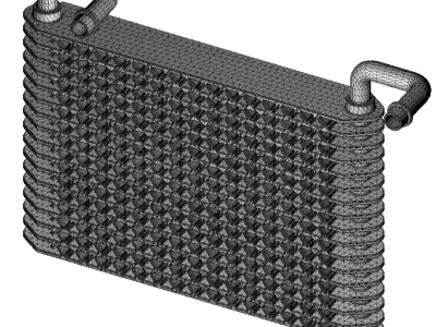 Rusty Car Ac Evaporator 3D model