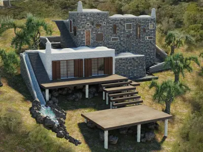 ANCIENT STONE BUILDING 3D model