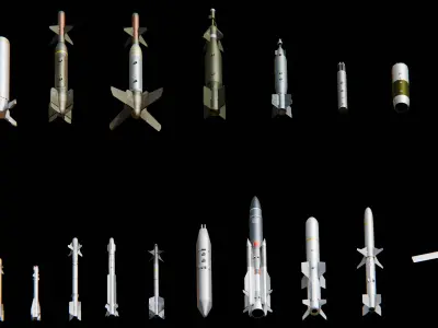 War Rocket Missile Pack 3D model