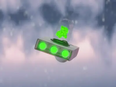  Rick and Morty Portal Gun Free 3D model