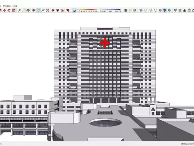 Sketchup Hospital F7 3D model