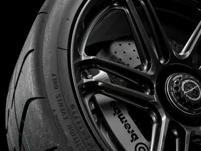 Nitto NT01 235 30 ZR19 87Y 3D model