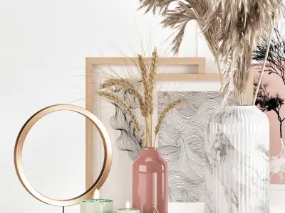 Decorative set-002 3D model