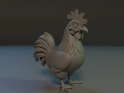 Titan Rooster 3D print model