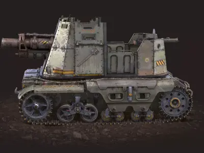 Tank Post Apocalyptic 3D model
