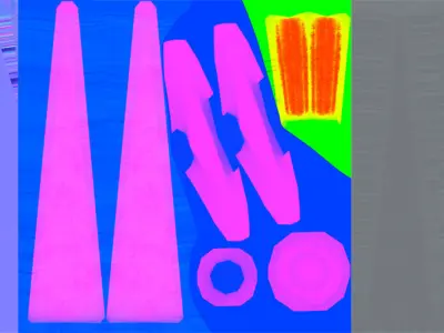 Low Poly Dagger Pack for Unreal Engine Free low-poly 3D model