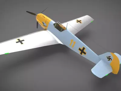 Aircraft BF 109E embodies 3D model