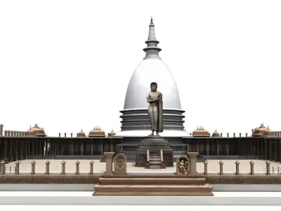 buddha temple 3D model
