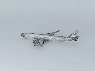 Arik Air A340-500 at JFK Free 3D model