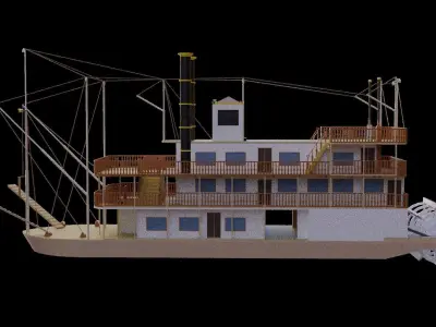 River prince steamer 3D model
