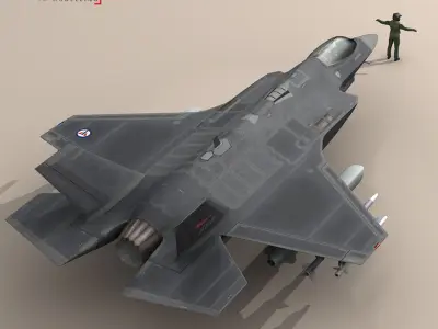 F35A - Royal Norwegian air force 3D model