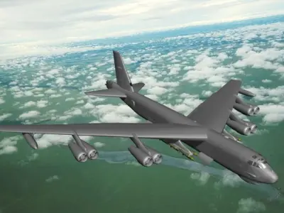 Boeing B-52G Stratofortress V03 3D model
