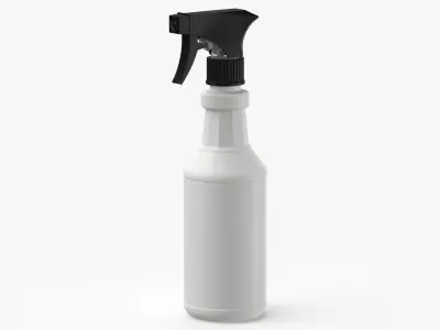 All Purpose Cleaner Spray 01 Blank and Generic Label 3D model