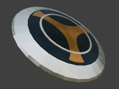 Taskmaster Shield Free low-poly 3D model