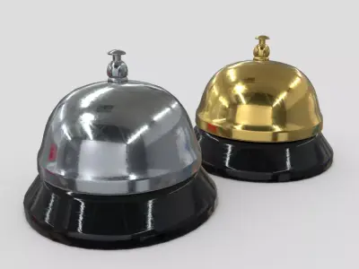 Reception Bell Low-poly 3D model