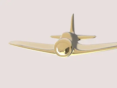 WARE AIRPLANE Low-poly 3D model
