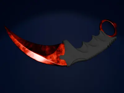 Karambit pack Free low-poly 3D model