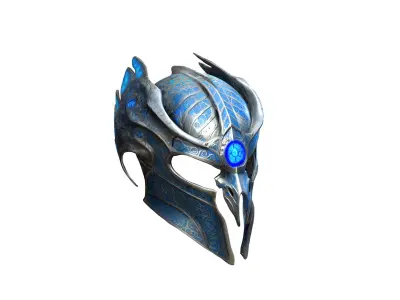 Armor Helm Low-poly 3D model