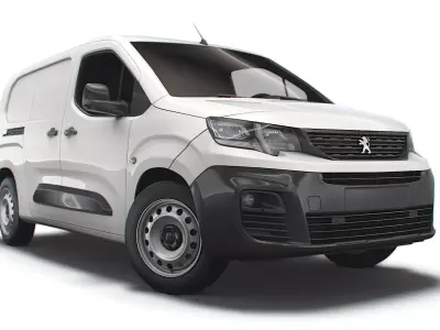 Peugeot Partner Crew Van LWB 2021 3D model
