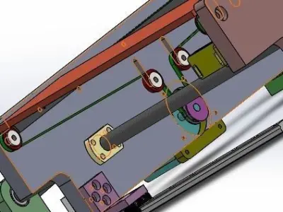 Belt conveyor belt 3D model