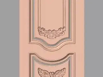 European furniture 3D relief models for CNC wood engraving E221 3D model