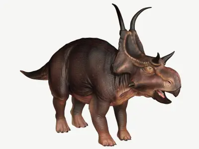 Diabloceratops dinosaur Low-poly 3D model