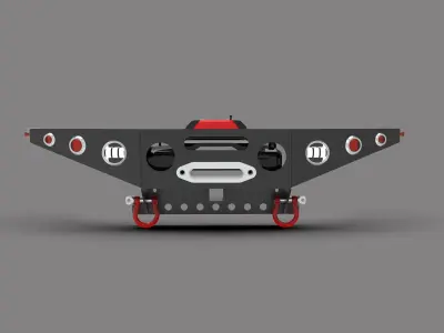 Generic Metal Bumper 3D model