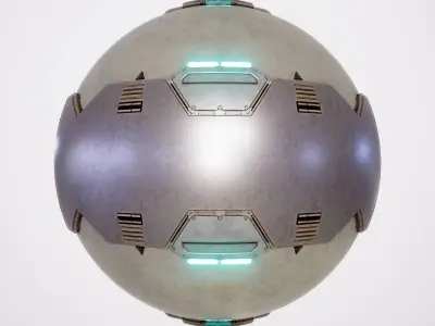 PBR Sci-Fi Texture Pack 11 Low-poly 3D model