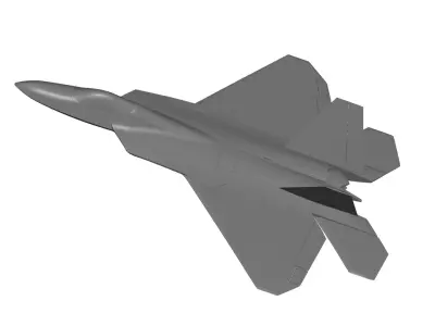 Lockheed Martin F-22 Raptor 3D model