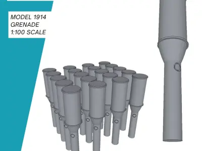 Model 1914 Grenade 3D print model