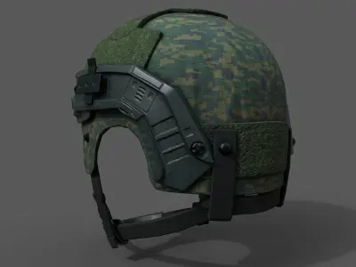 Helmet combat military Scifi  Low-poly 3D model