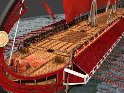 Greek Warship 3D model