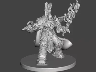 6MM SCALE SPACE MONARCH MINIATURE MODEL SCIFI OR FANTASY GAMES 3D print model