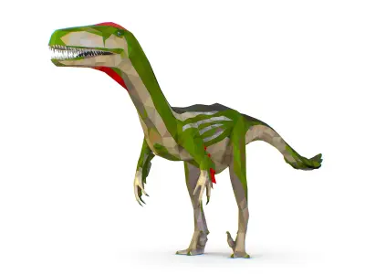 Dinosaur Austro Lowpoly Art Style Animal Low-poly 3D model