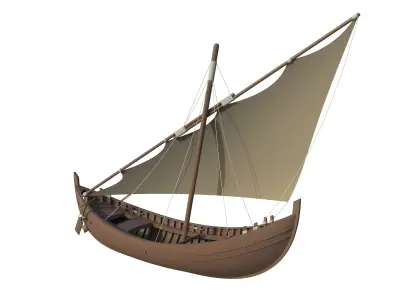 Byzantine Merchant Boat 3D model
