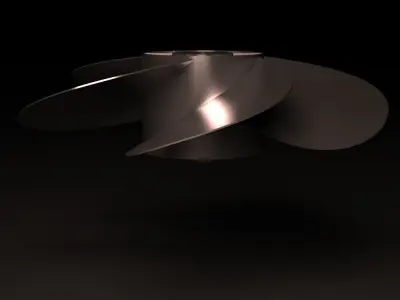 propeller metal Free 3D model