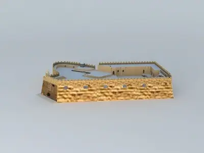 Venetian fortress koules Heraklion 3D model
