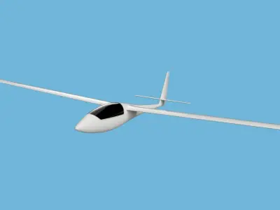 ASW 17 3500mm span Scale Sailplane Model 3D print model