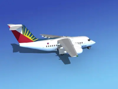BAe 146-100 PAL Express 3D model