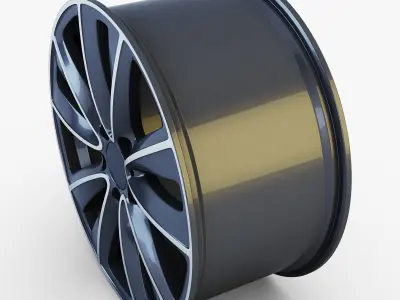 Style 247 wheel ferric gray Mid Poly Low-poly 3D model