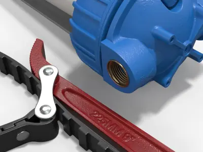 Water Filter Housing Strap Wrench 3D model