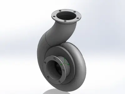 Centrifugal pump Solidworks 3D model