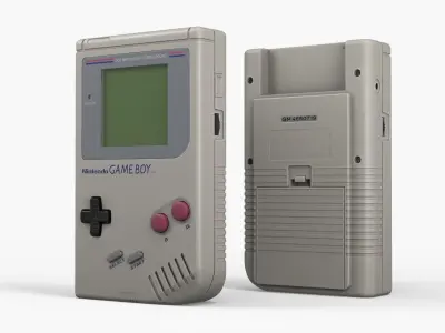 Nintendo Retro Game Consoles Collection 3D model