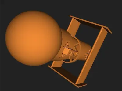 German bouncing bomb Kurt ver 01 3D model