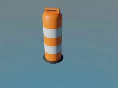 Traffic signs Free low-poly 3D model