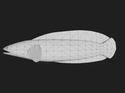 Snakehead Low-poly 3D model